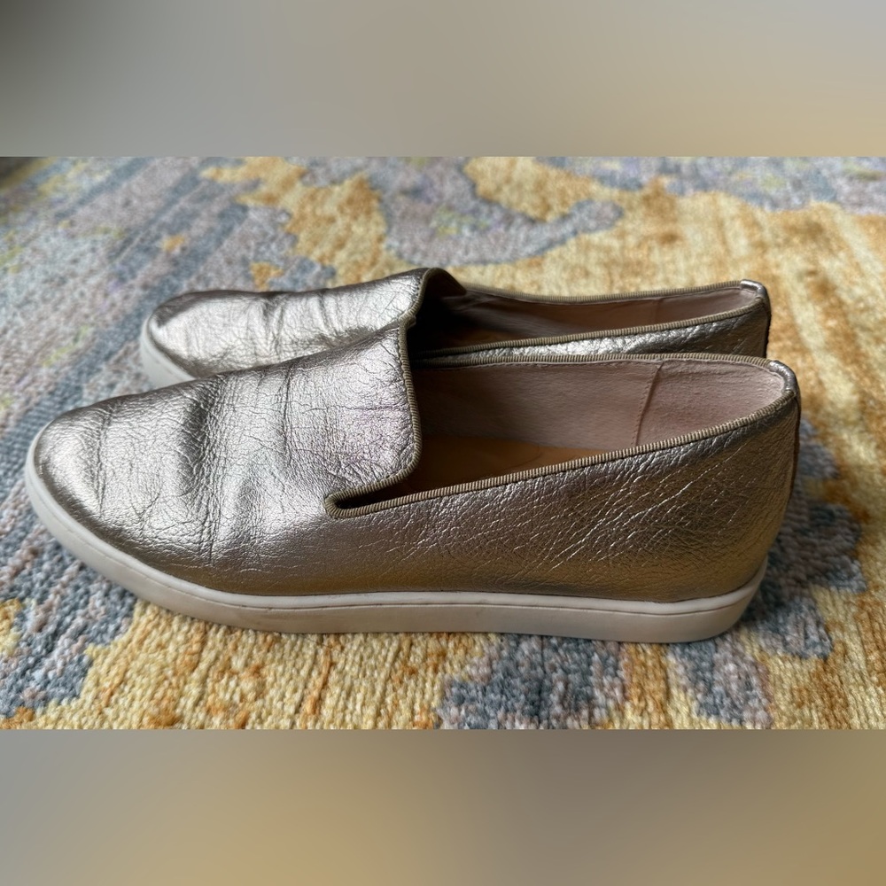 Birdies Gold Leather The Swift Slip On Sneaker 7.5 - Picture 4 of 12